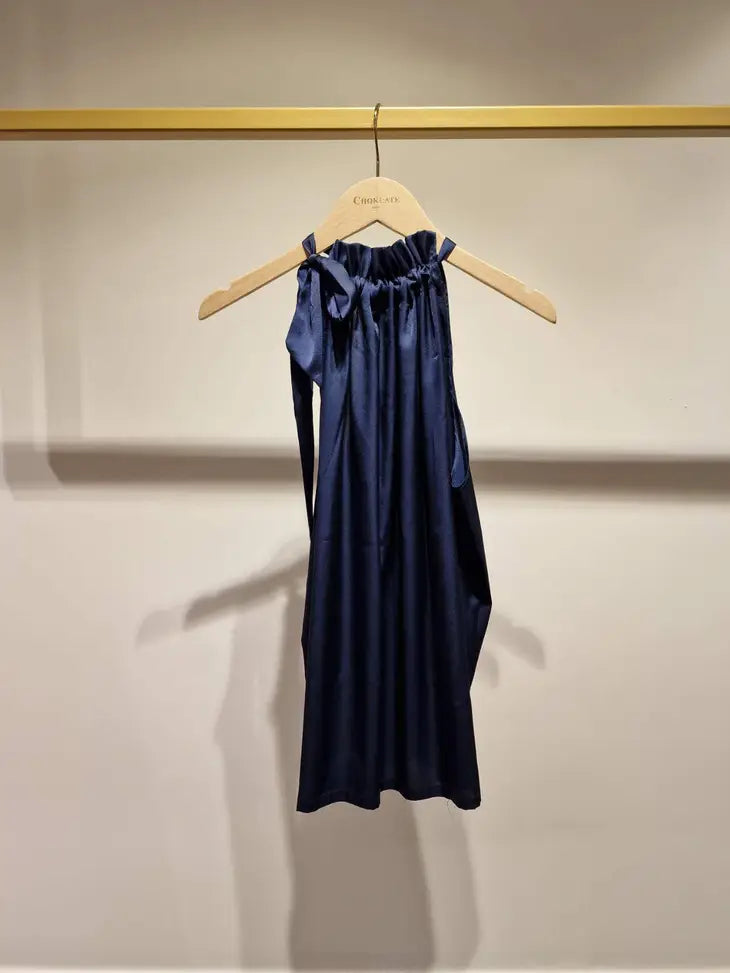 Elisabeth Satin Top with Bow