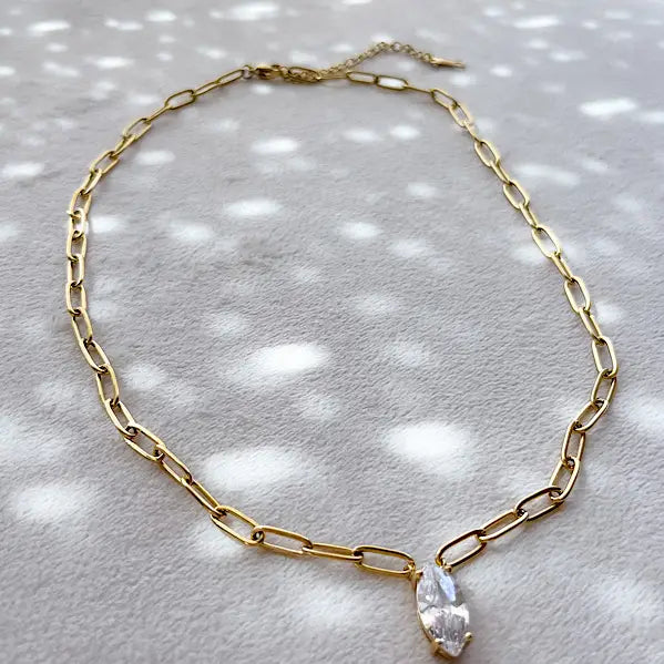 Stef Marquise Pendant Necklace