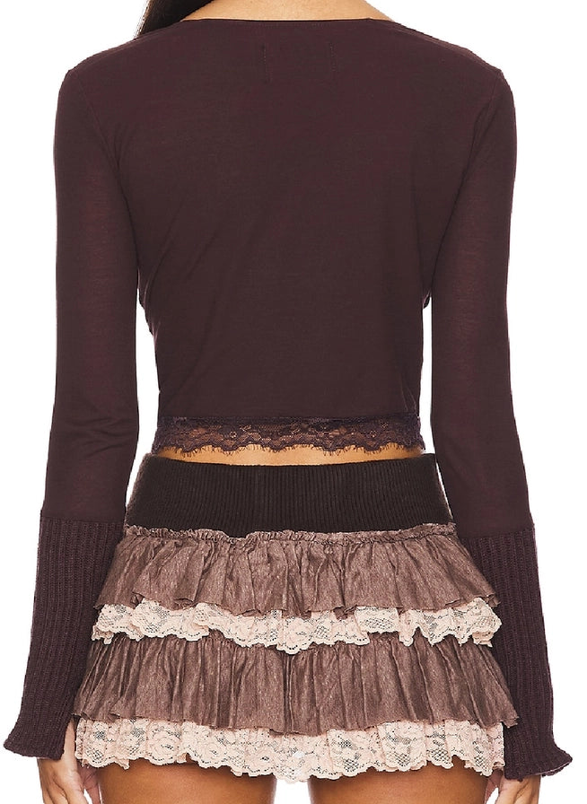 Cozy Knit Maroon Top