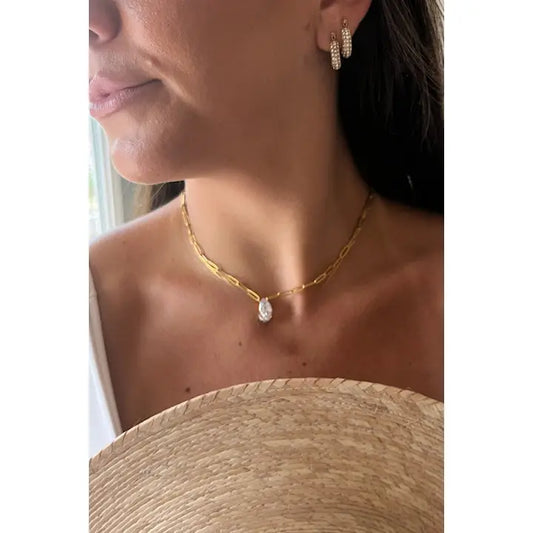 Stef Marquise Pendant Necklace