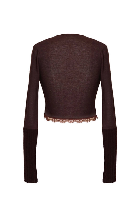 Cozy Knit Maroon Top