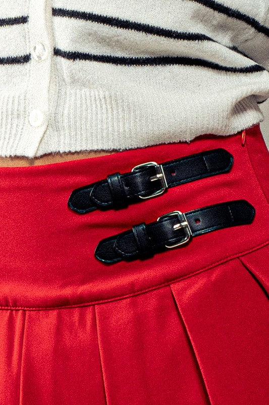 Utility Pleated Skirt