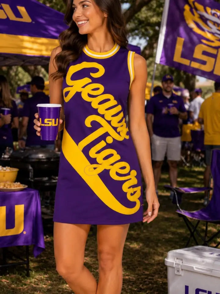 LSU Script Dress