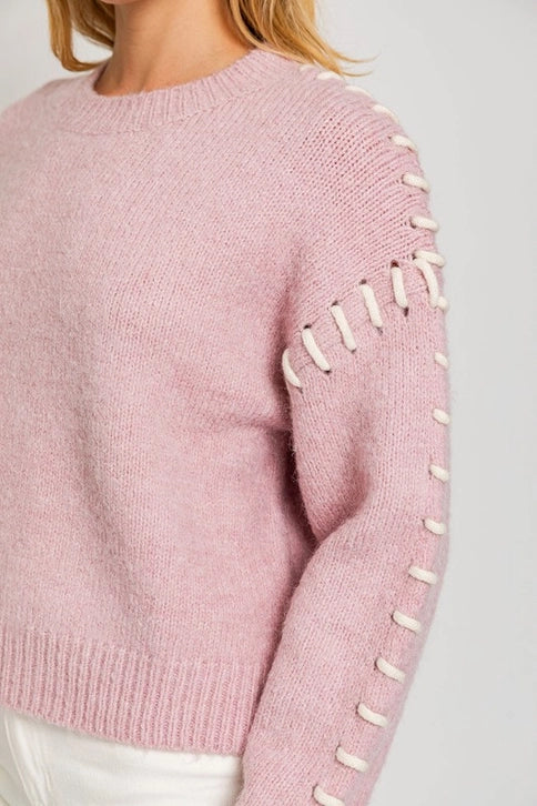 Stitch Detail Sweater Top