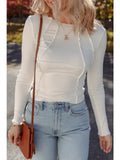 Exposed Seam Slim Fit Top