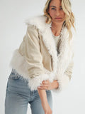 Faux Fur Trim Jacket