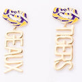 Geaux Tigers Drop Earrings