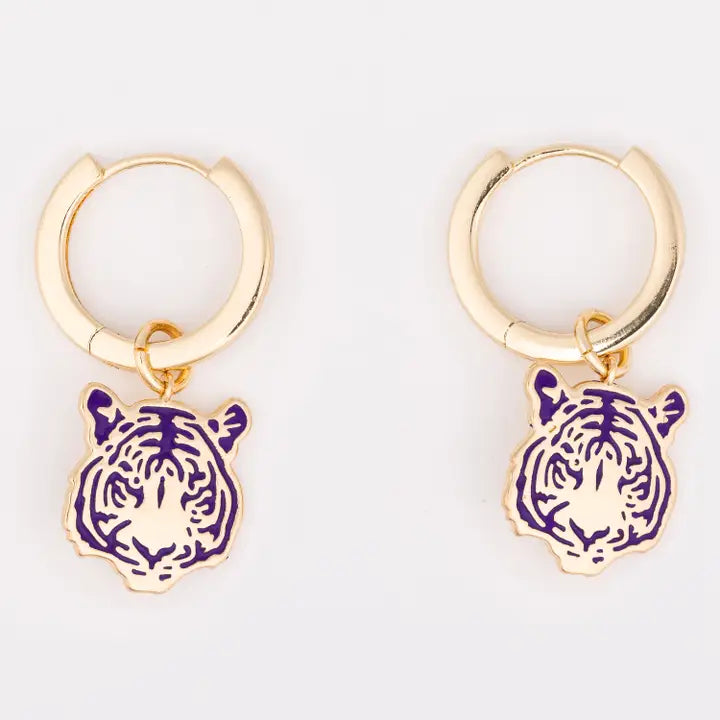 Earrings Mike the Tiger Pendant