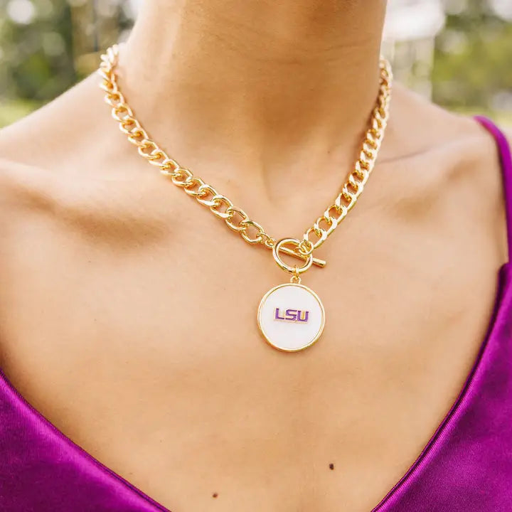 Lsu Logo Necklace