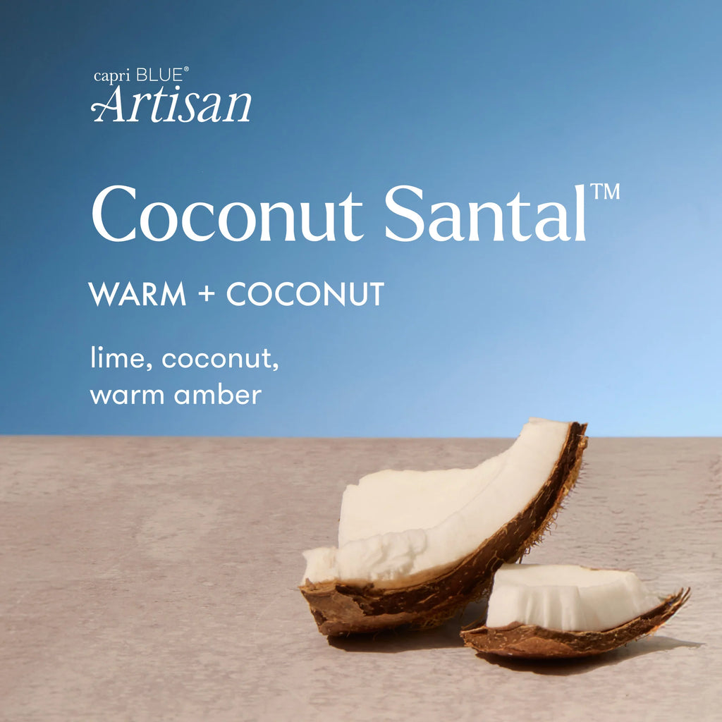 capri blue artisan coconut santal 19oz candle