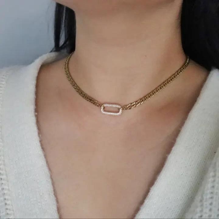 Blake Pave Link Chain Choker