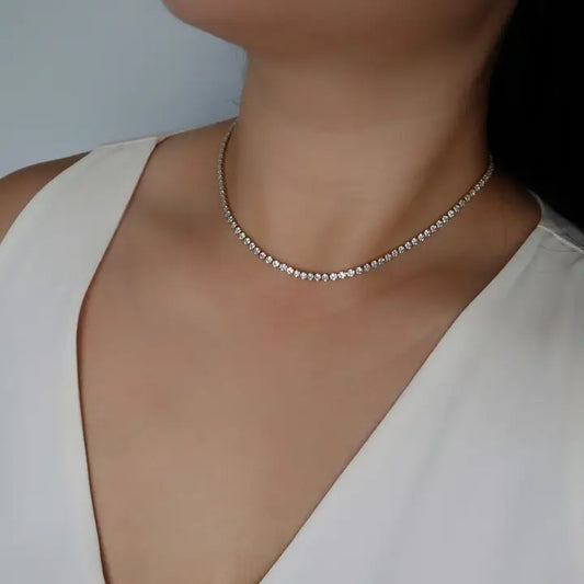 Cz Tennis Necklace