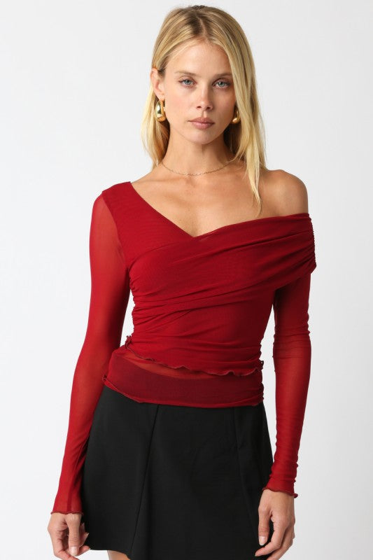 Krista Mesh Top
