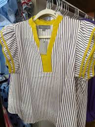 Purple & Gold Stripe Game Day Top